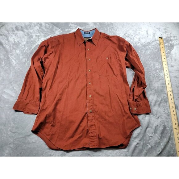 ralph lauren chaps Other - Vintage Ralph Lauren Chaps Field Factory Maroon Long Sleeve Button Shirt‎ Large